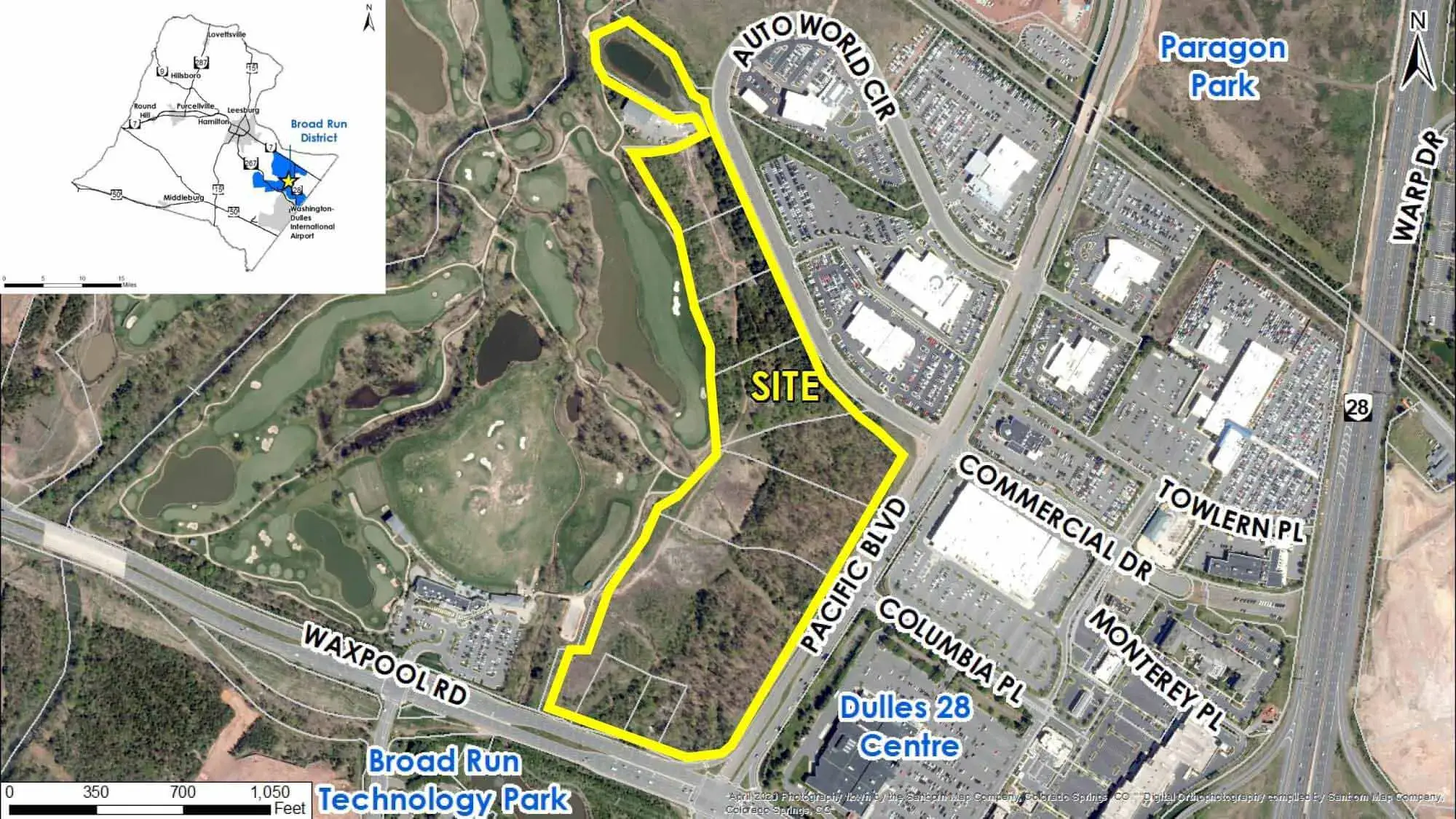 Dulles 28 Technology Park Site Map