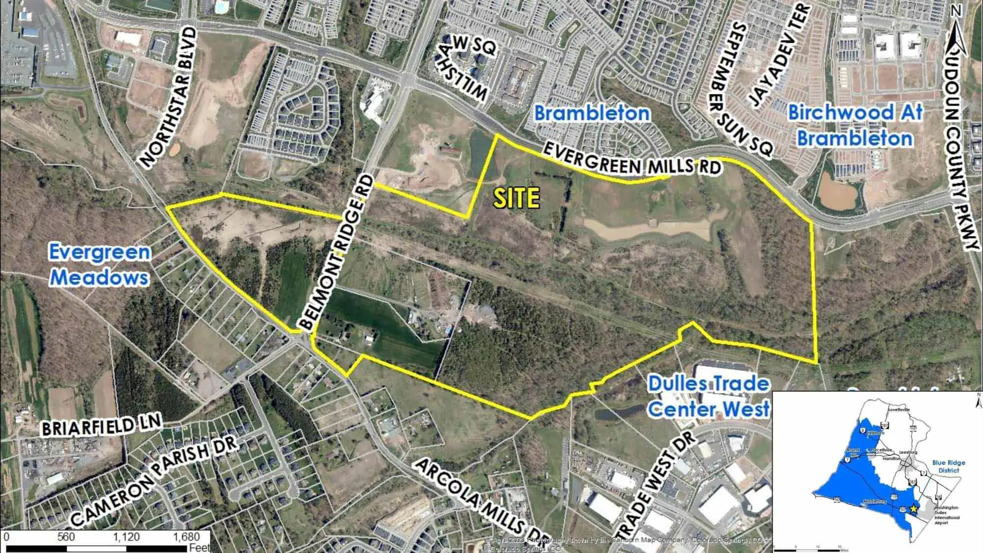 Tech Park at Brambleton Site Map
