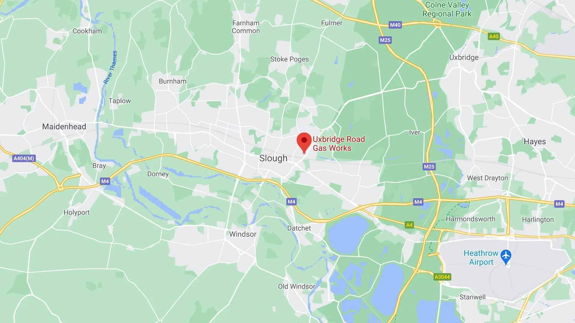 Mapa YDRSL01 de Yondr Slough Reino Unido