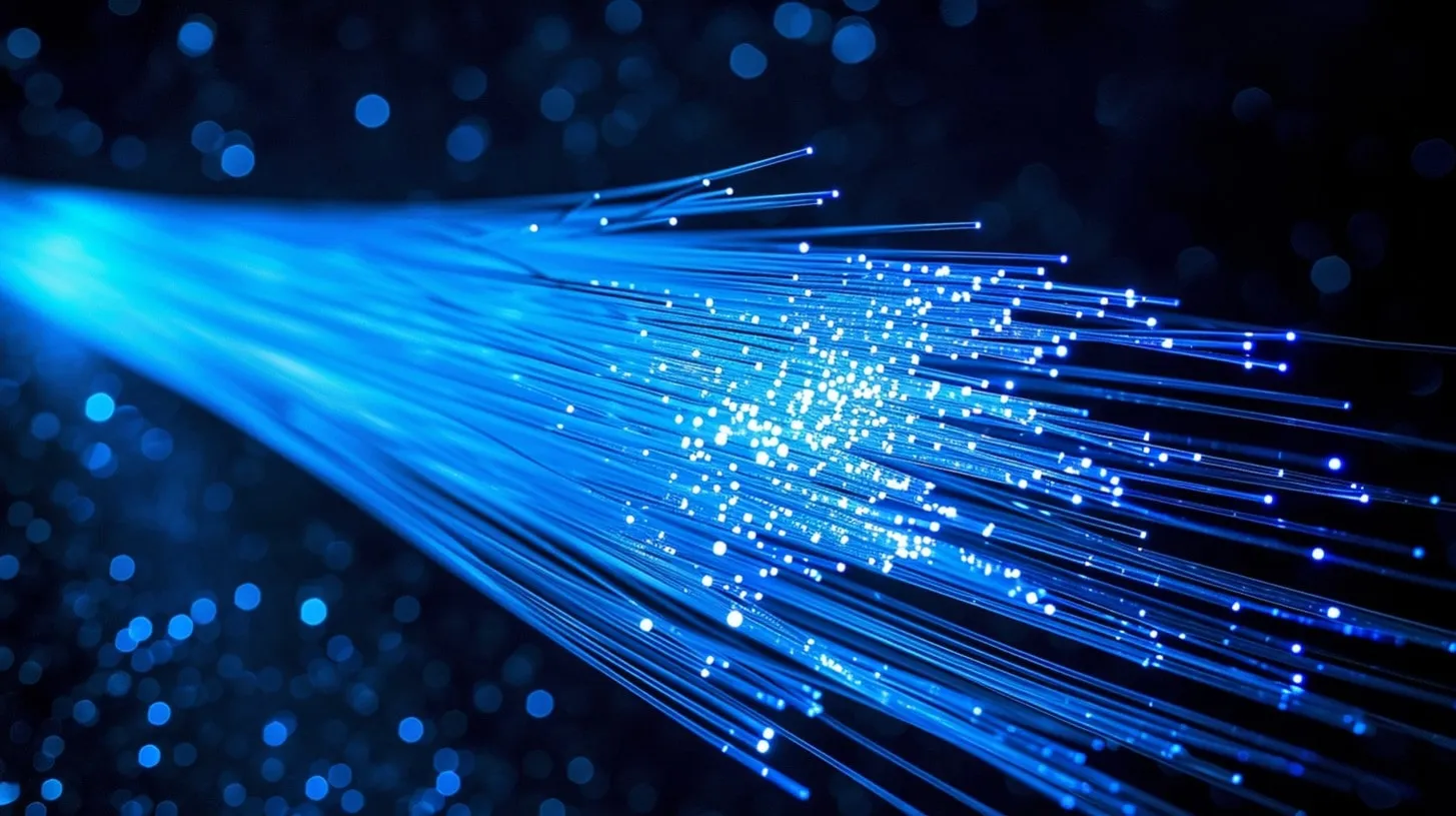 Adopción comercial de tecnología de cable de fibra óptica que transmite información