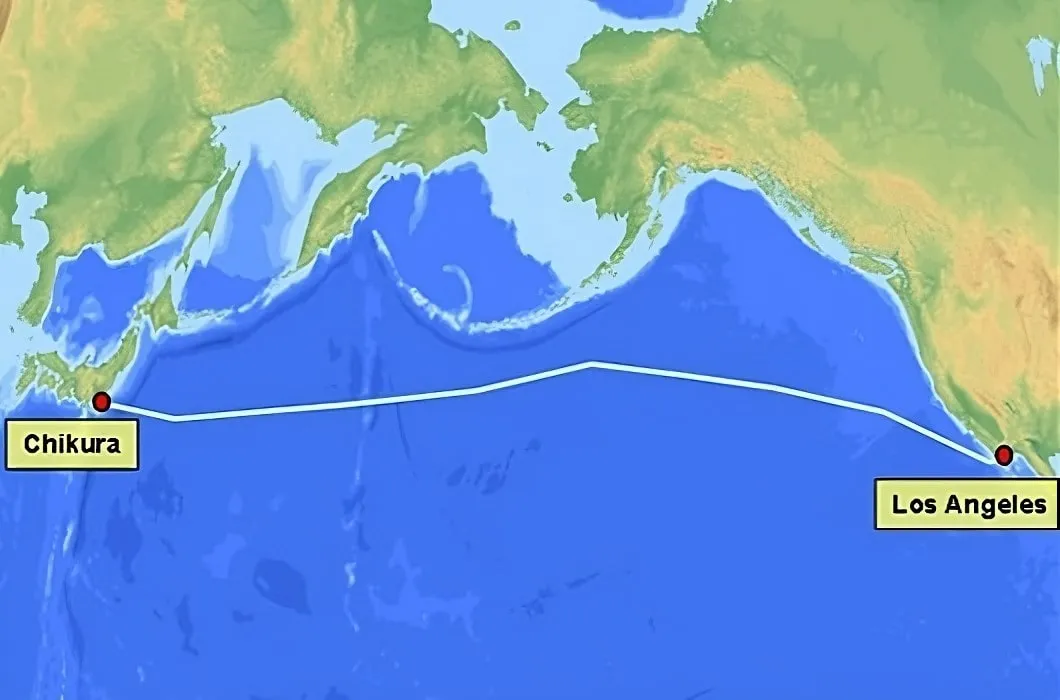 Unity - Mapa del sistema de cable submarino EAC-Pacific